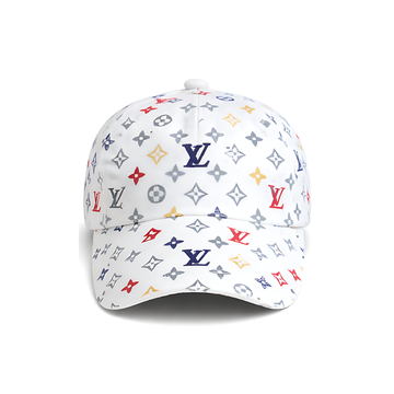 Louis Vuitton Cap | Lv Multi Blue Monogram White
