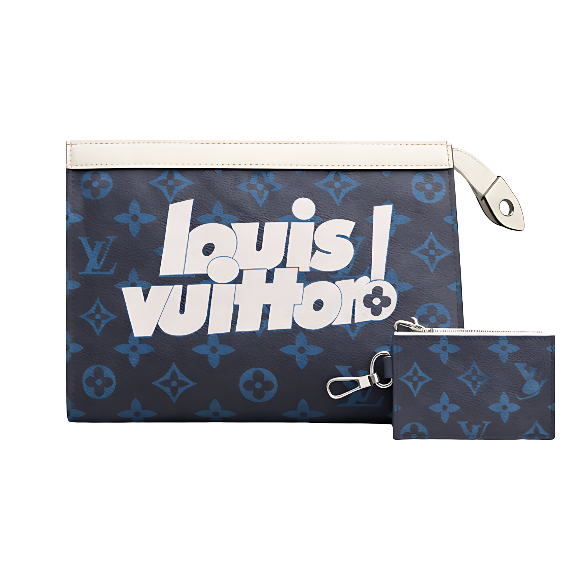 Louis Vuitton Pouch | Black Blue Black Lv