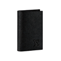 Louis Vuitton Wallet | Plain Black Leather Design