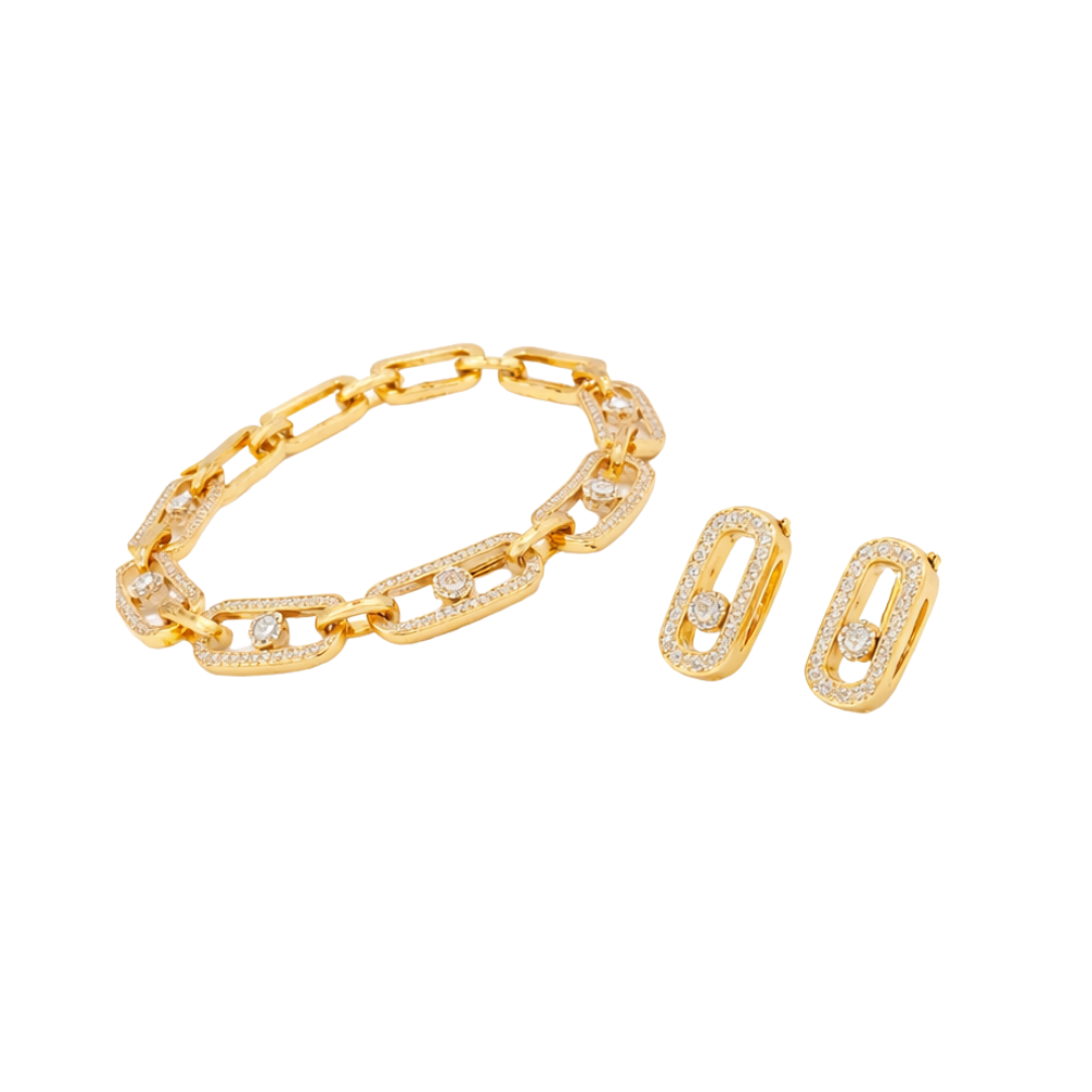 Messika Jewelry | Pave Yellow Gold Full Diamonds