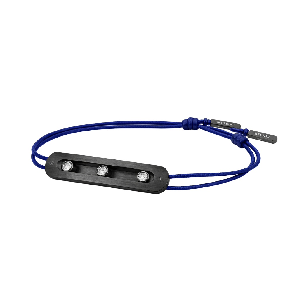 Messika Jewelry | Blue Titanium Bracelet Natural Titanium Diamonds