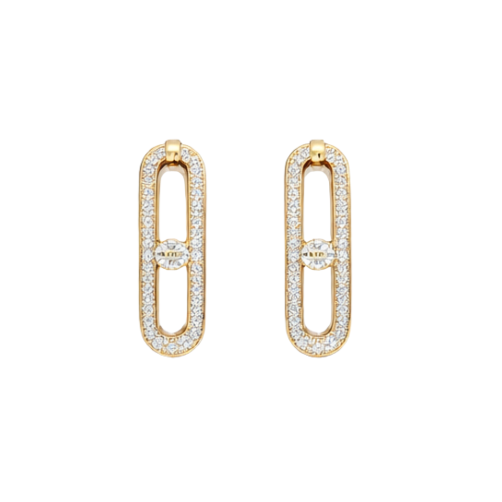Messika Jewelry | Uno Drop Pendant Yellow Gold Diamonds
