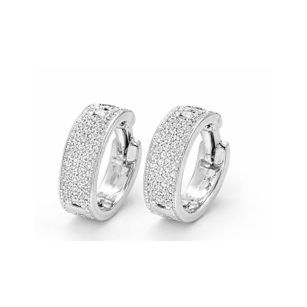 Messika Jewelry | Move Uno Pave Vertical White Gold Full Diamonds