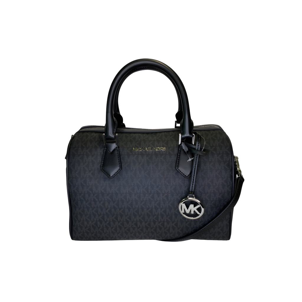 Michael Kors Bag | Bedford Large Duffle Black Gold Logo