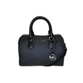Michael Kors Bag | Bedford Large Duffle Black Gold Logo