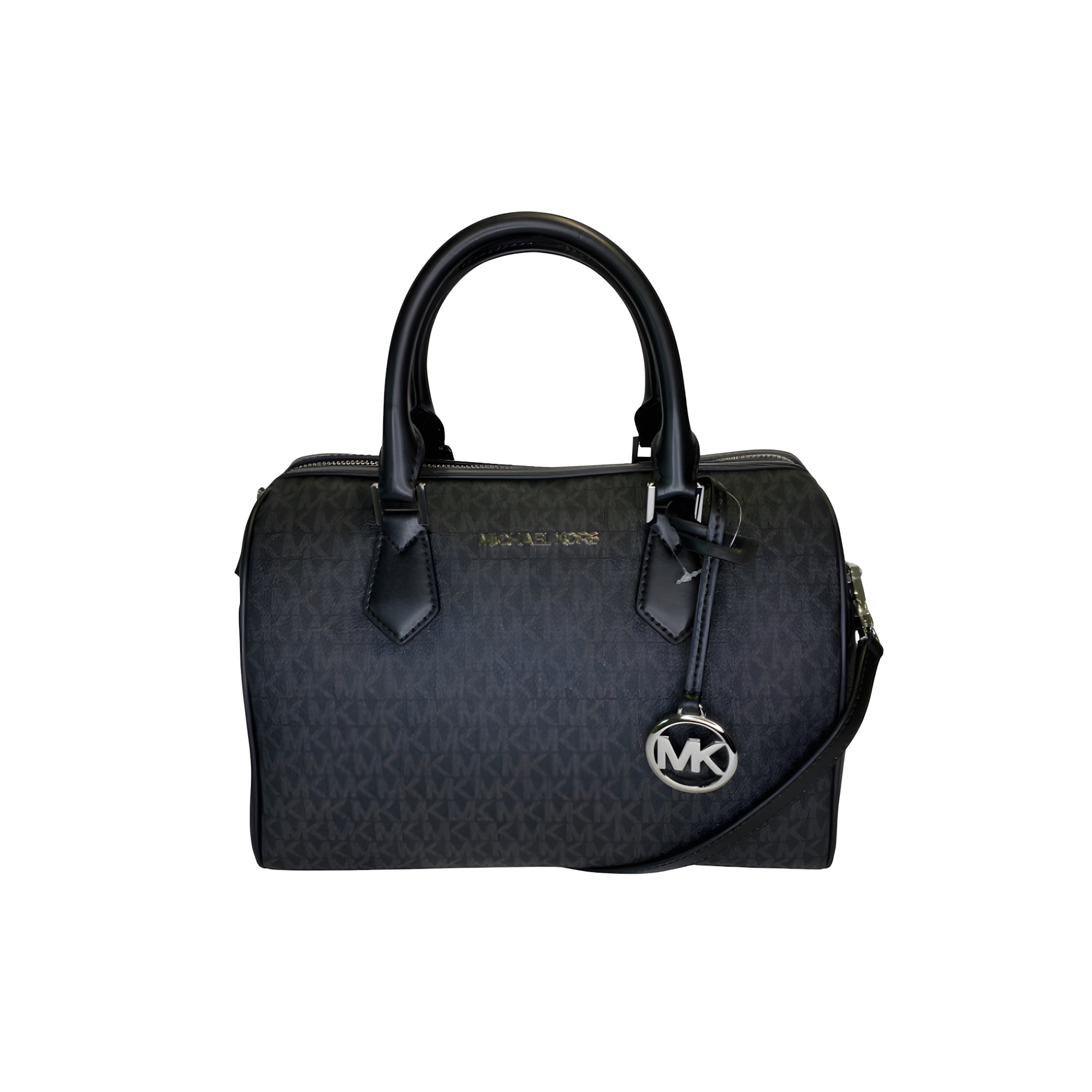 Michael Kors Bag | Bedford Large Duffle Black Gold Logo
