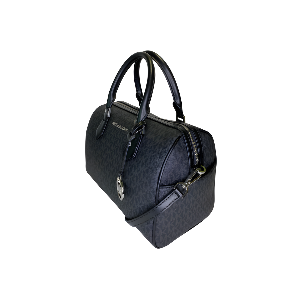 Michael Kors Bag | Bedford Large Duffle Black Gold Logo