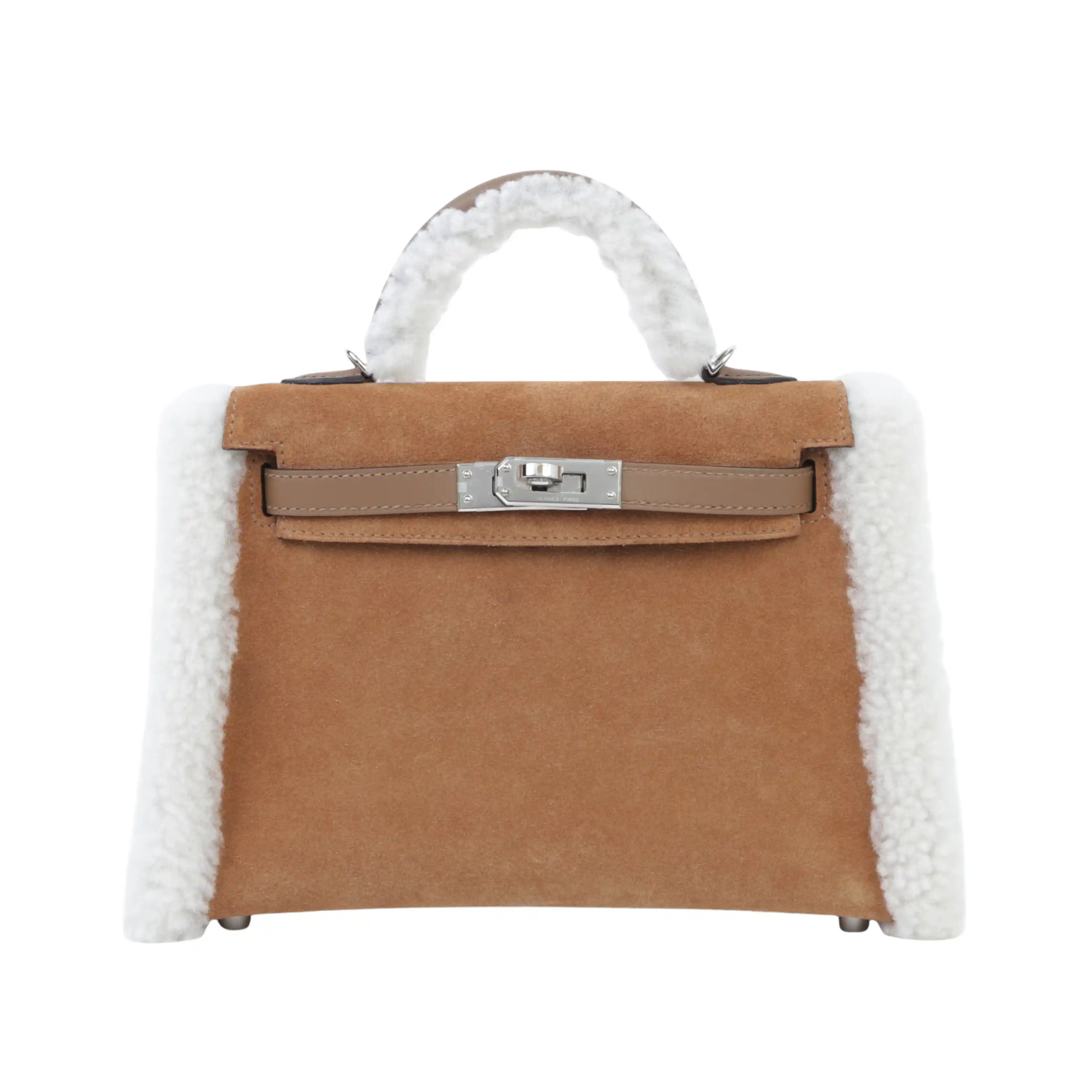 Hermès Bag | Mini Kelly II 20 Teddy Chamois