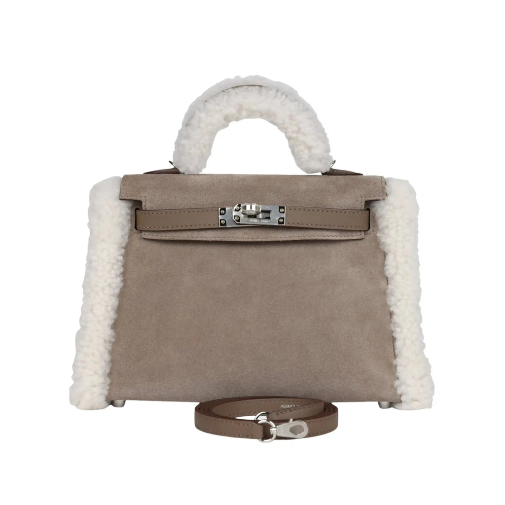 Hermès Bag | Mini Kelly II 20 Teddy Gris Caillou