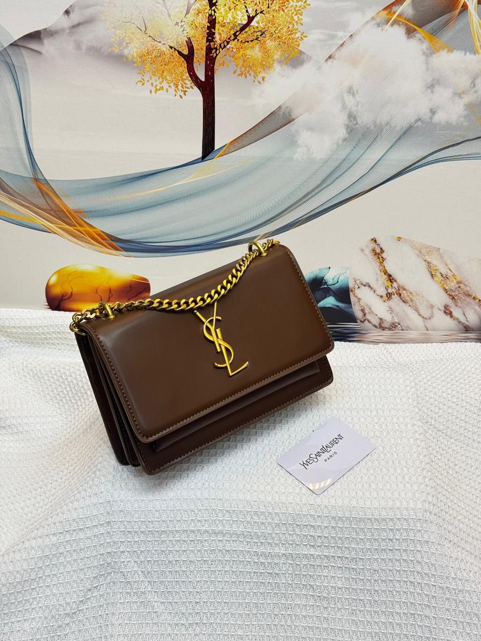 YSL Bag | Sunset Medium Brown Smooth Leather