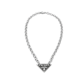 Prada Jewelry | Triangle Logo Jewelry Set Silver