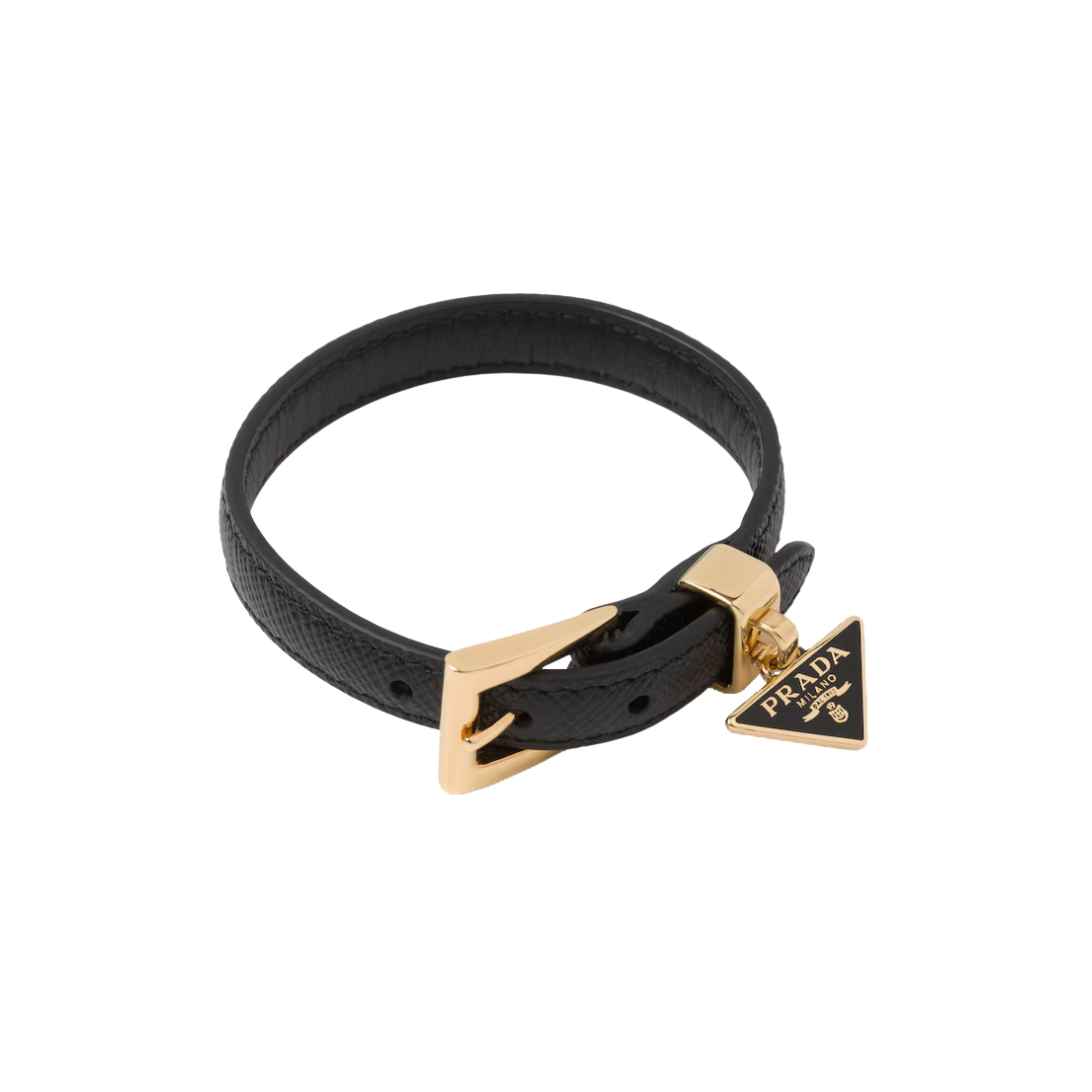 Prada Jewelry | Saffiano Leather Bracelet Black