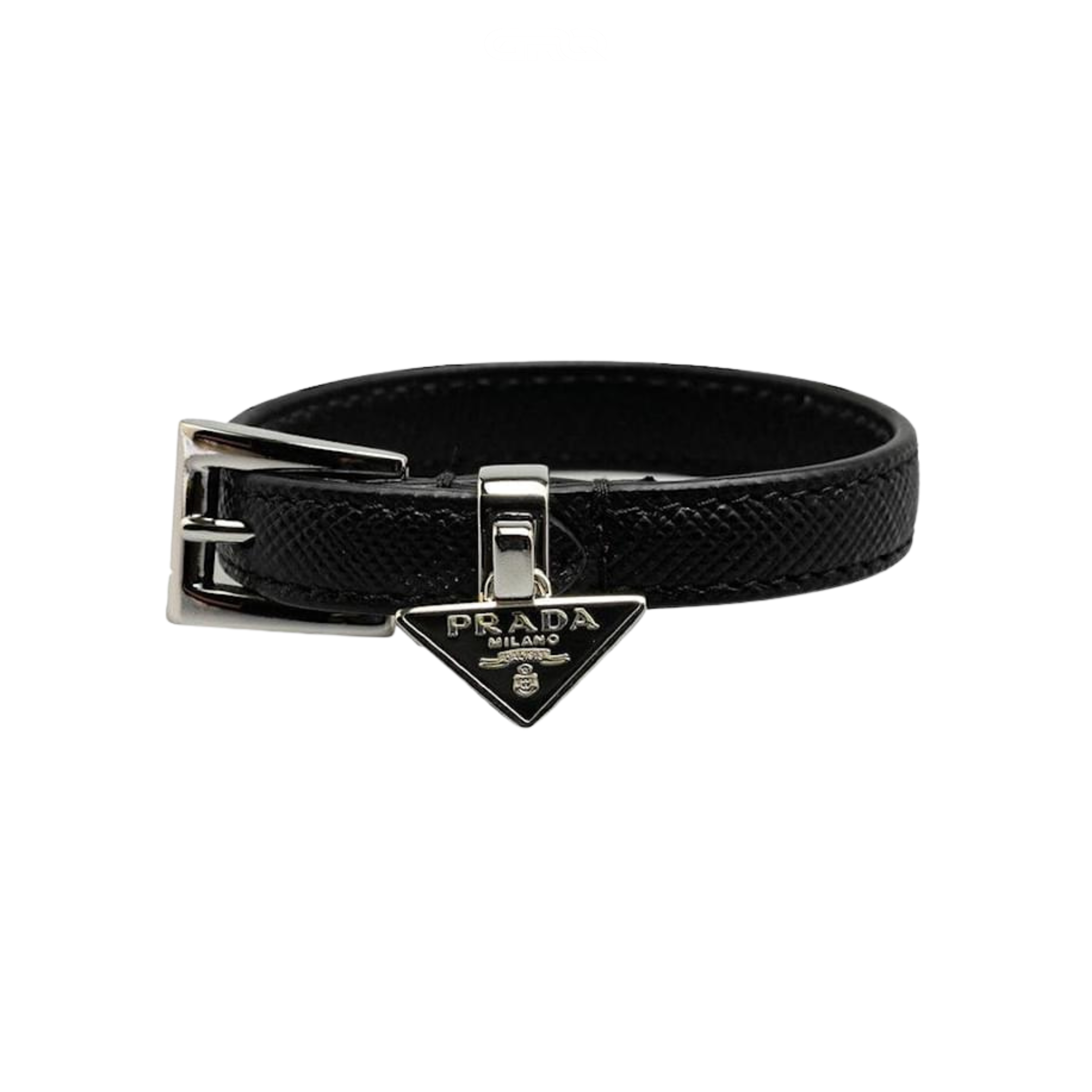 Prada Jewelry | Saffiano Leather Bracelet Black
