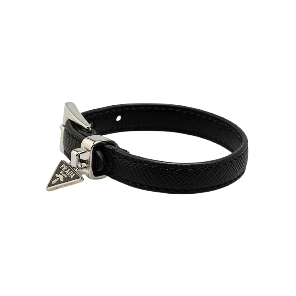 Prada Jewelry | Saffiano Leather Bracelet Black