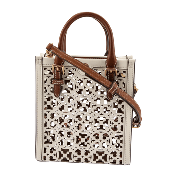 Tory Burch Bag | T Monogram Laser-Cut Mini Tote Bag