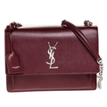 Saint Laurent Bag | Sunset Medium Handbag Burgundy
