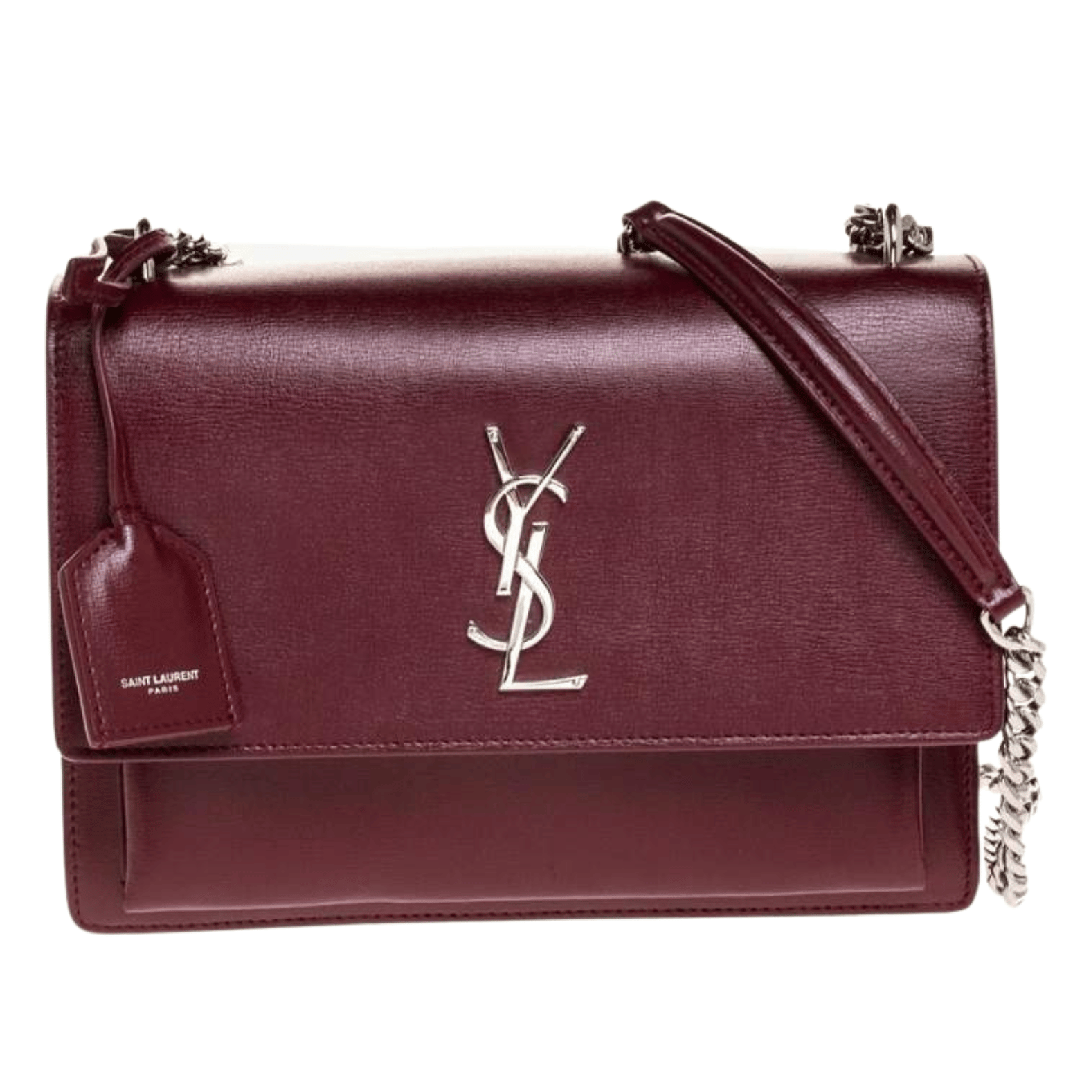 Saint Laurent Bag | Sunset Medium Handbag Burgundy