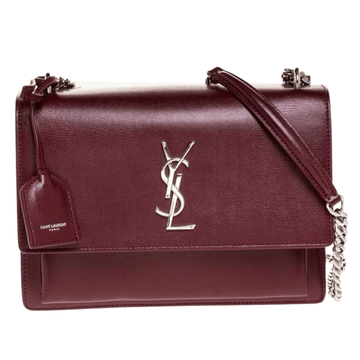 Saint Laurent Bag | Sunset Medium Handbag Burgundy