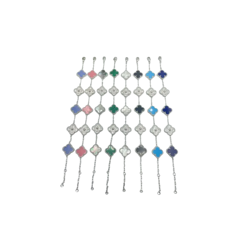 Van Cleef & Arpels Jewelry | Alhambra Bracelet Collection Silver