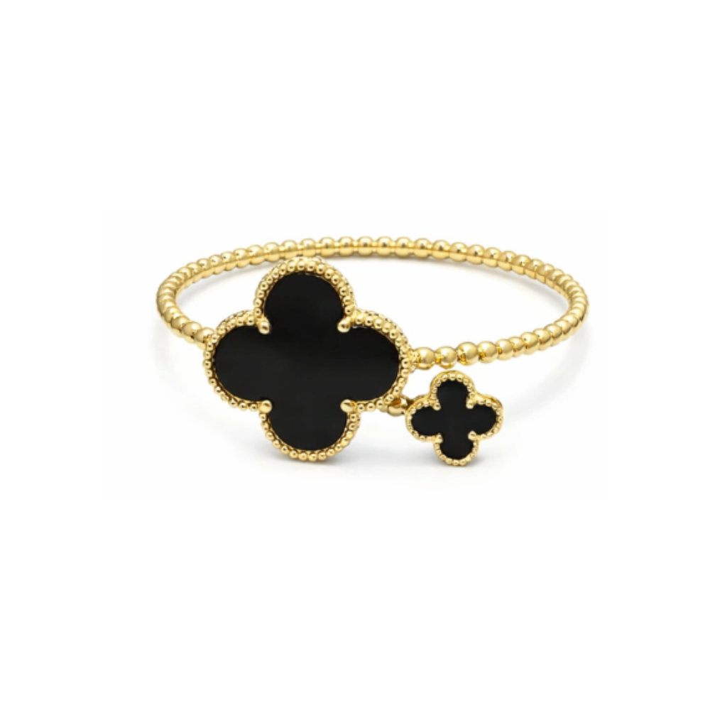 Van Cleef & Arpels Jewelry | Alhambra Bracelet Ring Set Gold