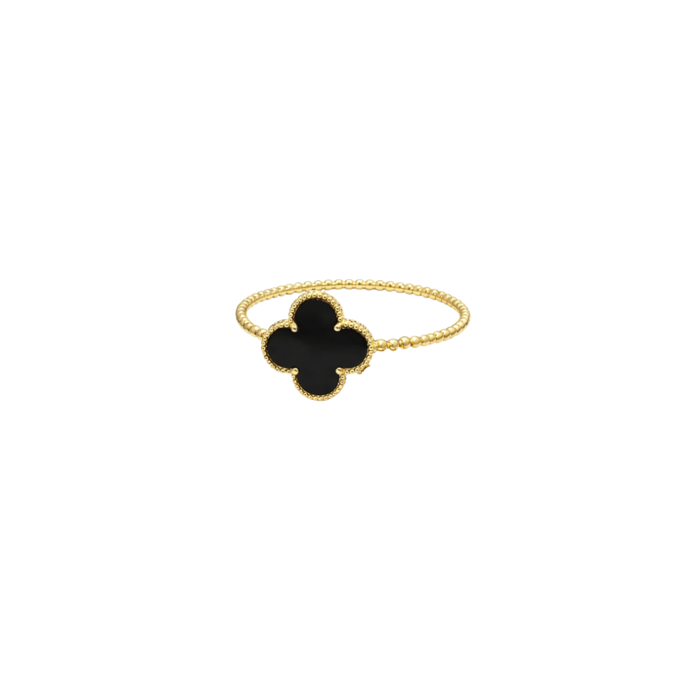 Van Cleef & Arpels Jewelry | Alhambra Bracelet Ring Set Gold