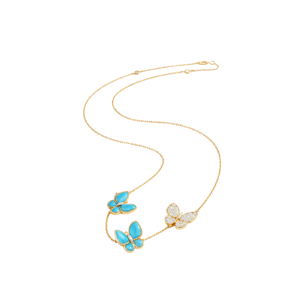 Van Cleef & Arpels Jewelry | Alhambra-Butterfly-Jewelry-Set-Gold-1