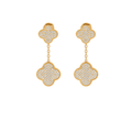 Van Cleef & Arpels Jewelry | Dangle Earrings Gold Full Crystals