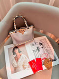 Valentino Bag Garavani Rockstud Mini Grainy Calfskin Grey