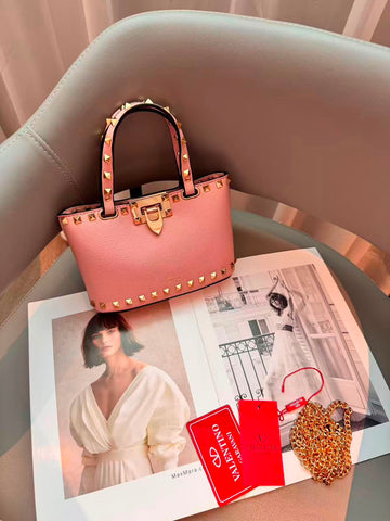 Valentino Bag Garavani Rockstud Mini Grainy Calfskin