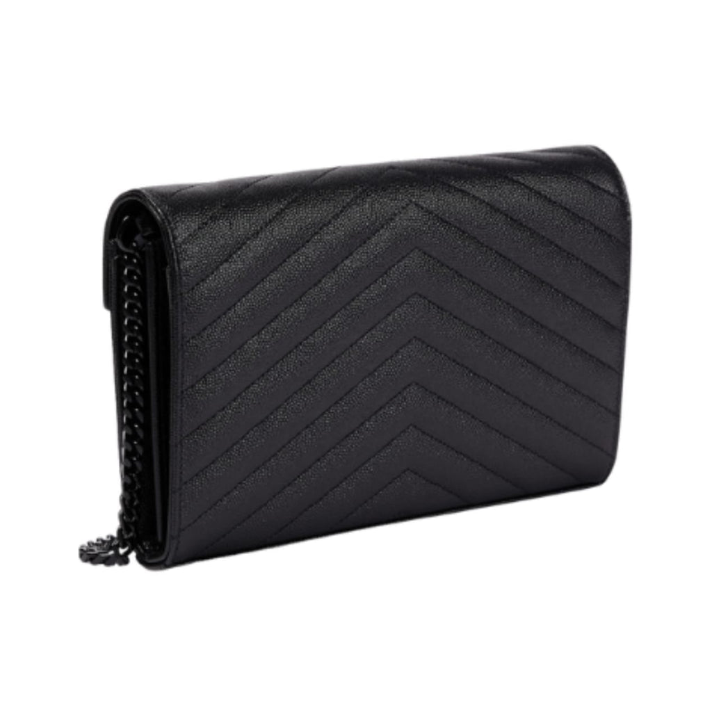 Saint Laurent Bag | Cassandre Envelope Chain Crossbody Black Grain De Poudre Leather