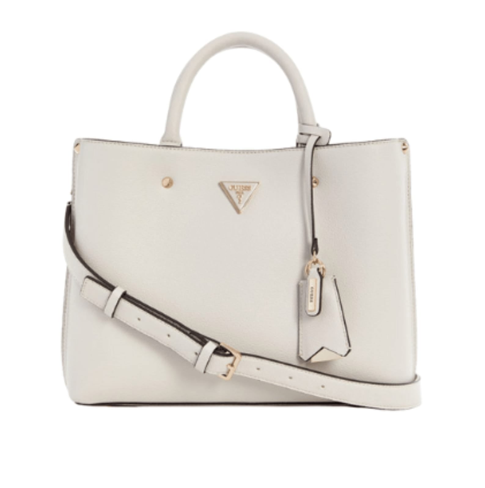Guess Bag | Meridian Satchel Lvory Polyurethane Material