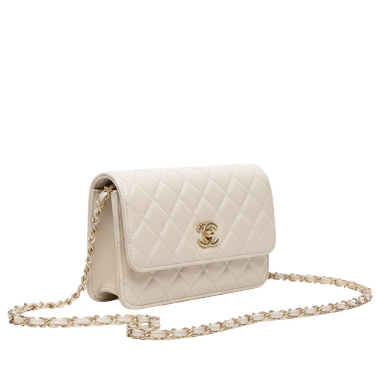 Chanel Bag | Classic Flap Bag Quilted White Lambskin Leather
