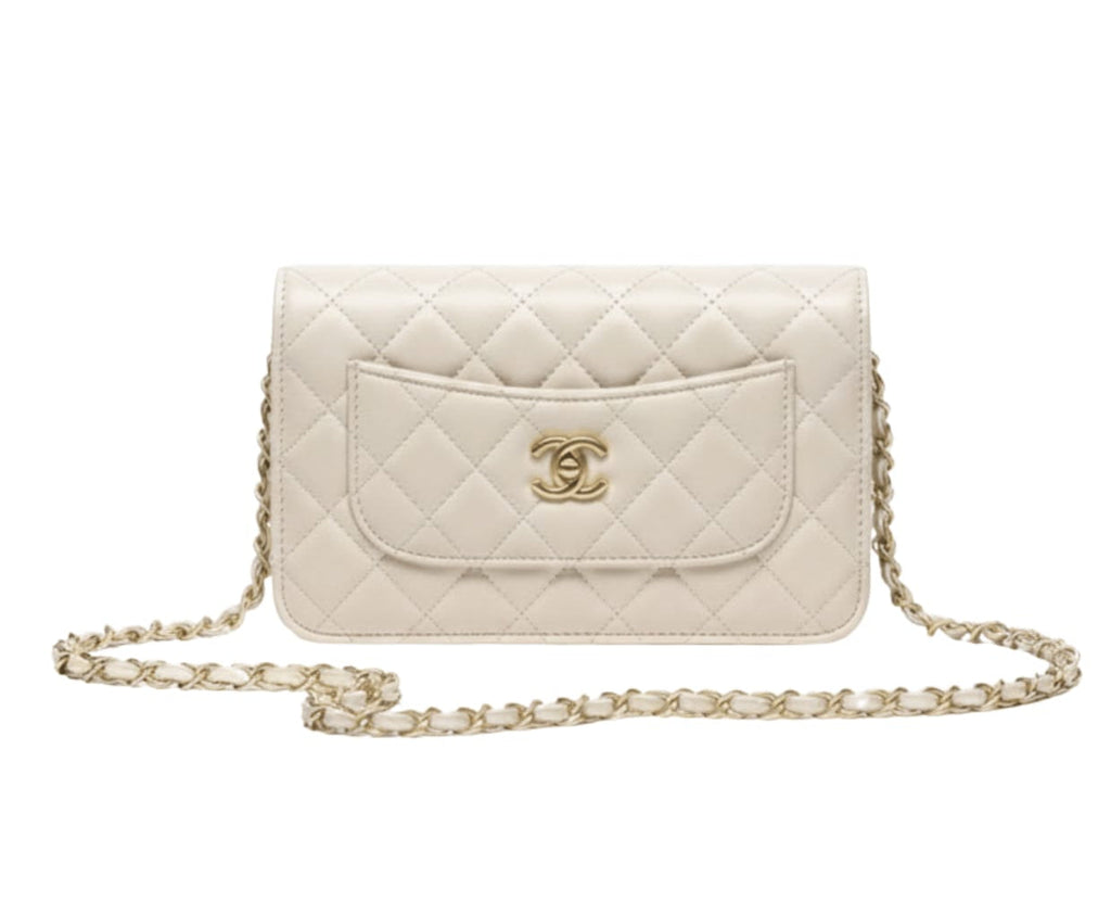 Chanel Bag | Classic Flap Bag Quilted White Lambskin Leather