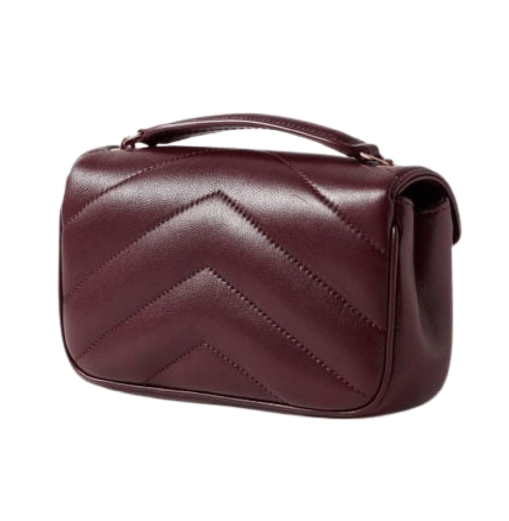 Saint Laurent Bag | Loulou Mini Bag Burgundy