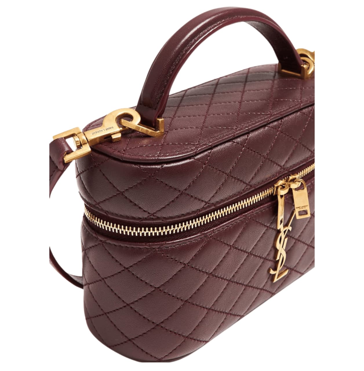 Saint Laurent Bag | Gaby Vanity Bag Rich, Burgundy