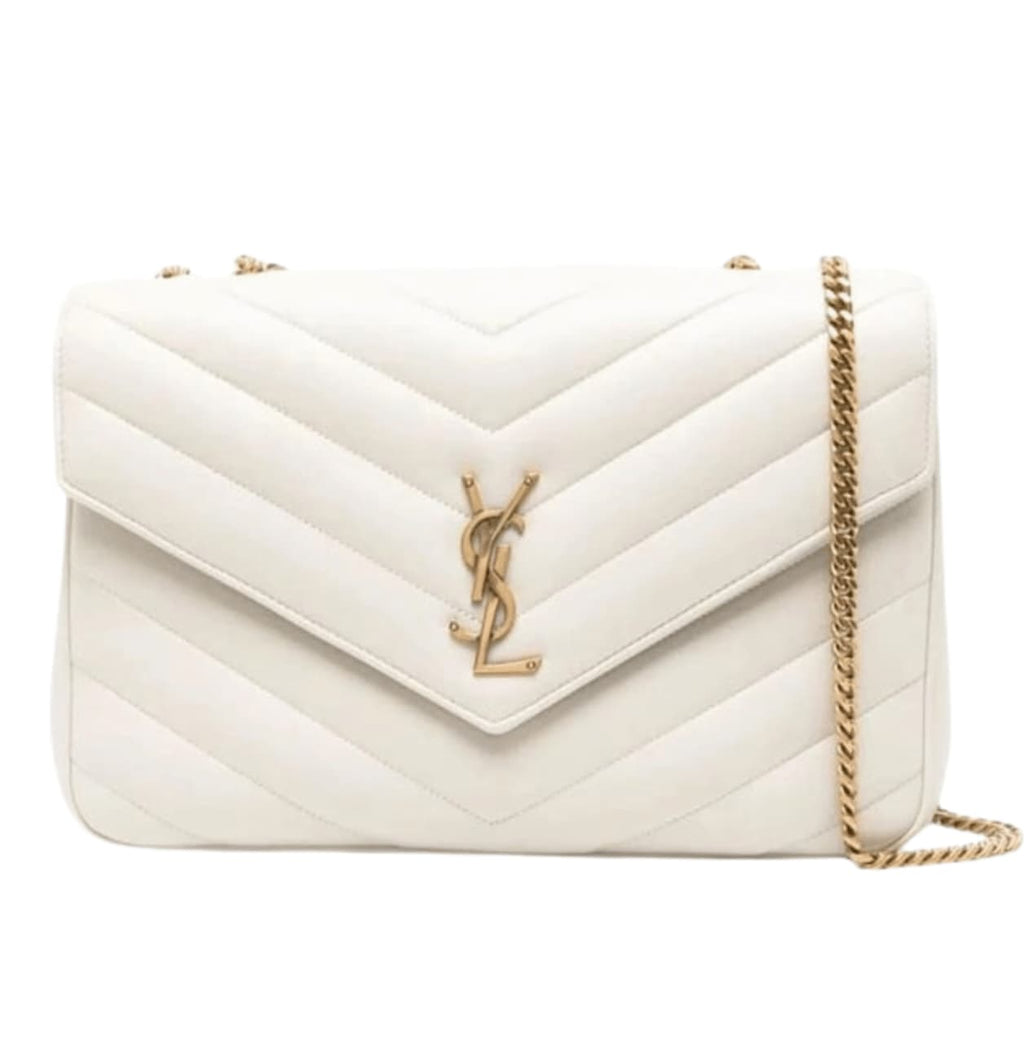 Saint Laurent Bag | Loulou Shoulder Bag White