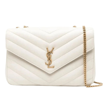 Saint Laurent Bag | Loulou Shoulder Bag White