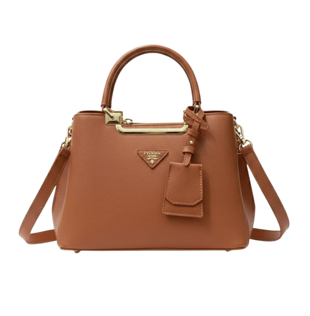 Prada Bag | Galleria Saffiano Leather Bag Brown