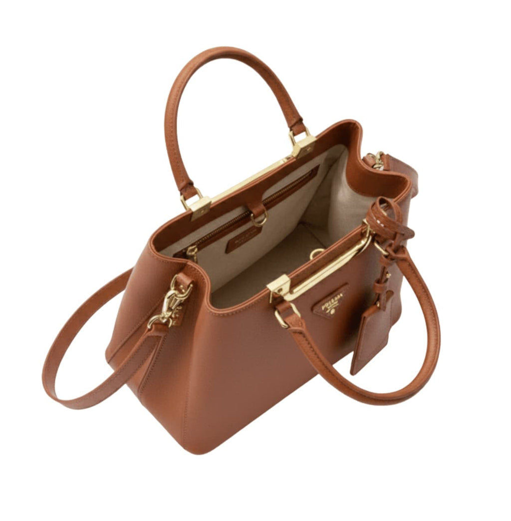 Prada Bag | Galleria Saffiano Leather Bag Brown
