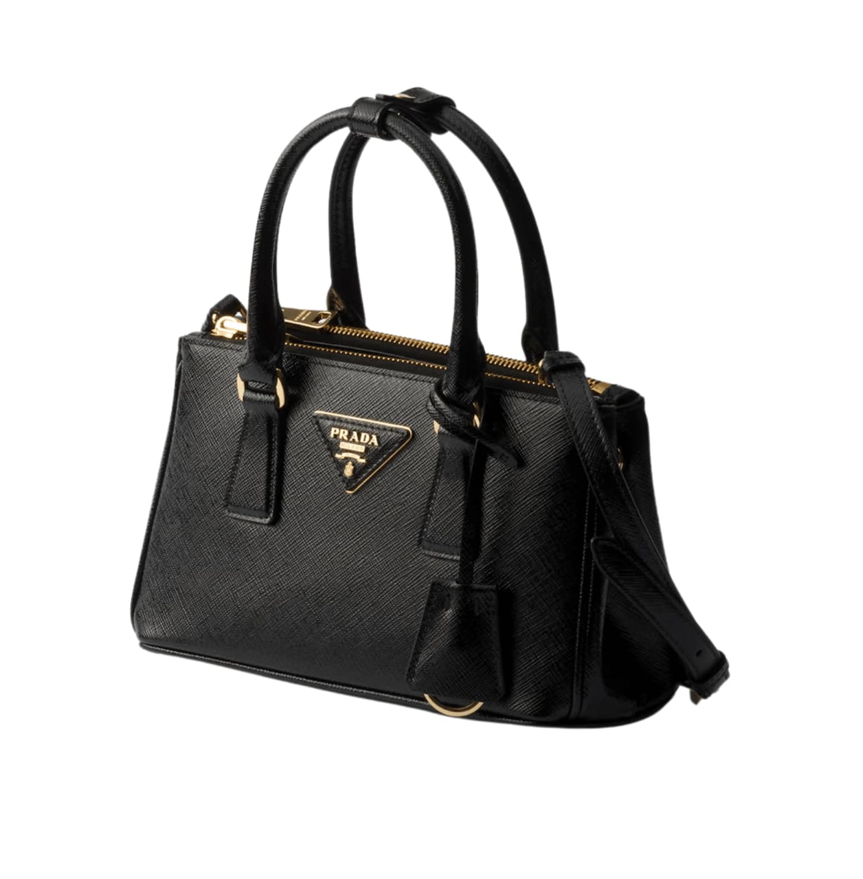 Prada Bag | Galleria Mini Bag Black Saffiano Leather