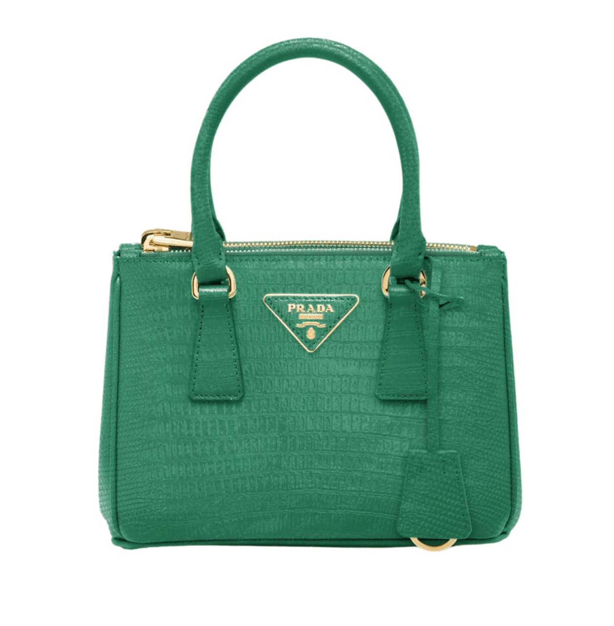 Prada Bag | Saffiano Leather Top-Handle Bag Green