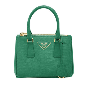 Prada Bag | Saffiano Leather Top-Handle Bag Green