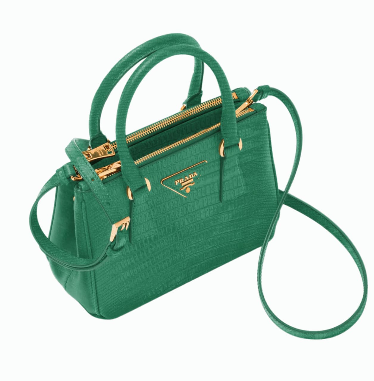 Prada Bag | Saffiano Leather Top-Handle Bag Green