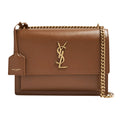 Saint Laurent Bag | Medium Sunset Shoulder Bag Brown Tan