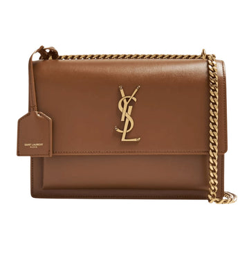 Saint Laurent Bag | Medium Sunset Shoulder Bag Brown Tan