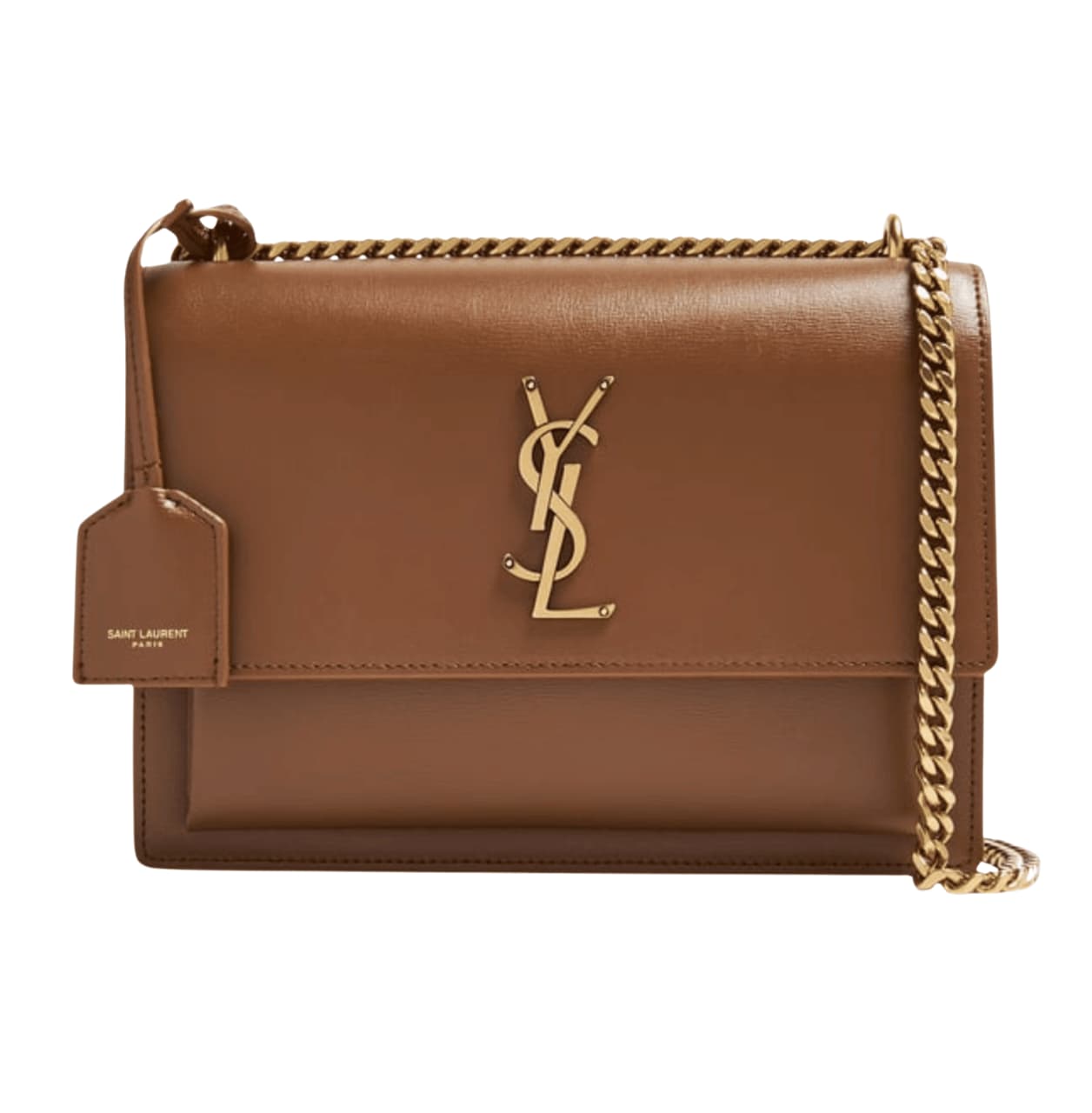 Saint Laurent Bag | Medium Sunset Shoulder Bag Brown Tan