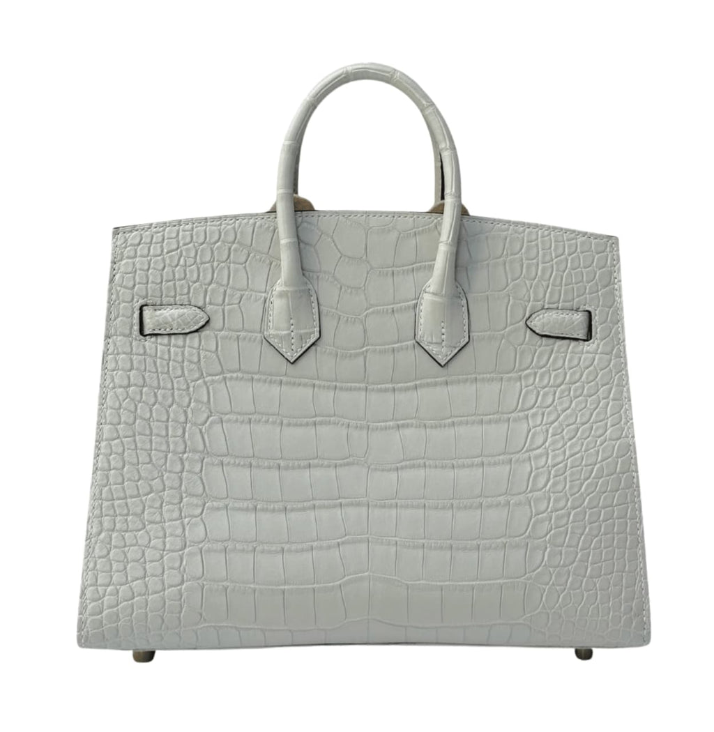 Hermès Bag | Birkin 25 Handbag Pale Grey