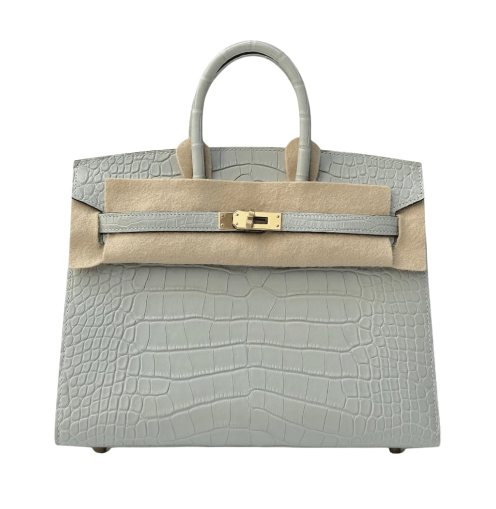 Hermès Bag | Birkin 25 Handbag Pale Grey