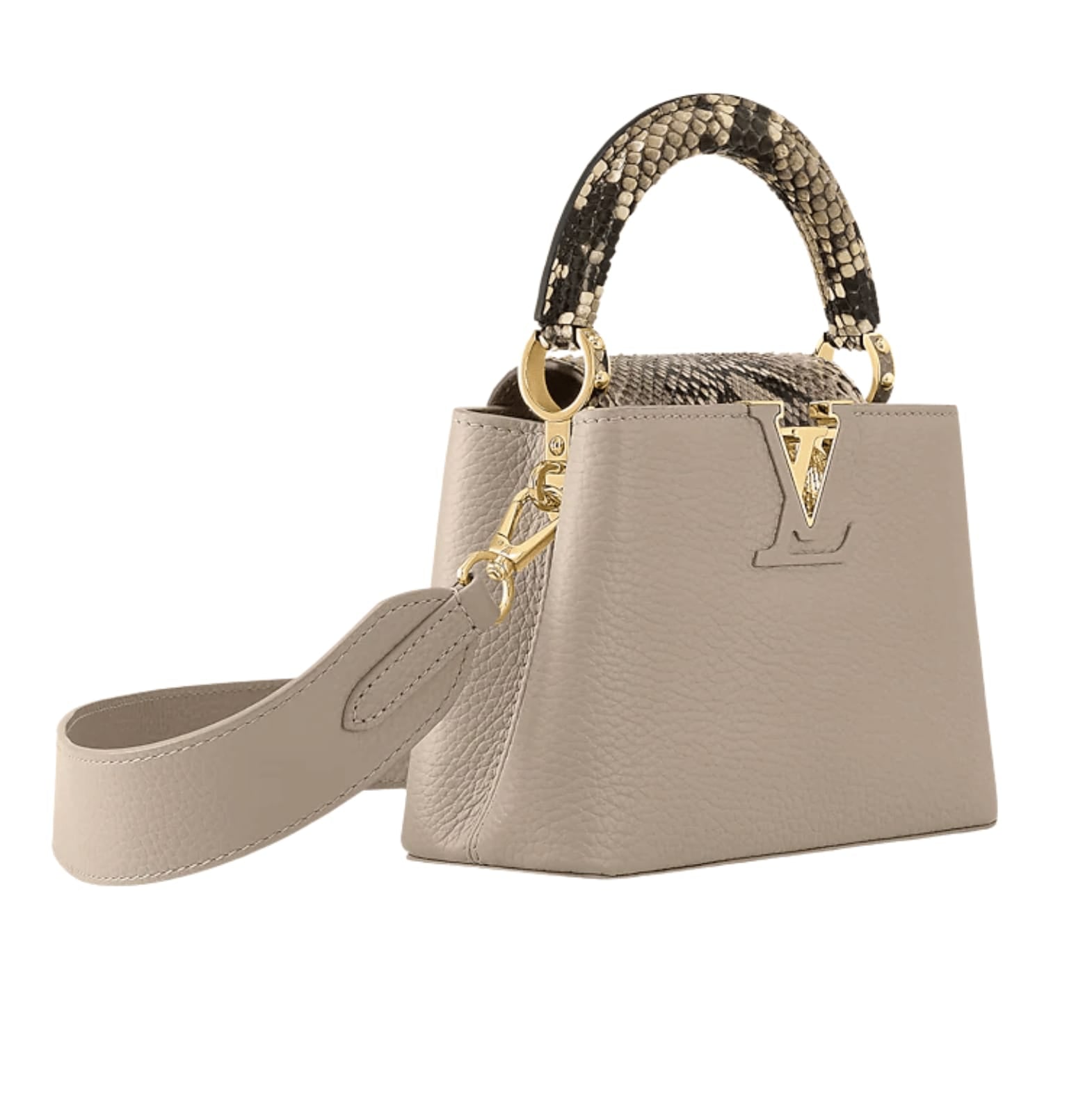 Louis Vuitton Bag | Ćapucines BB Galet Grey Taurillon Leather