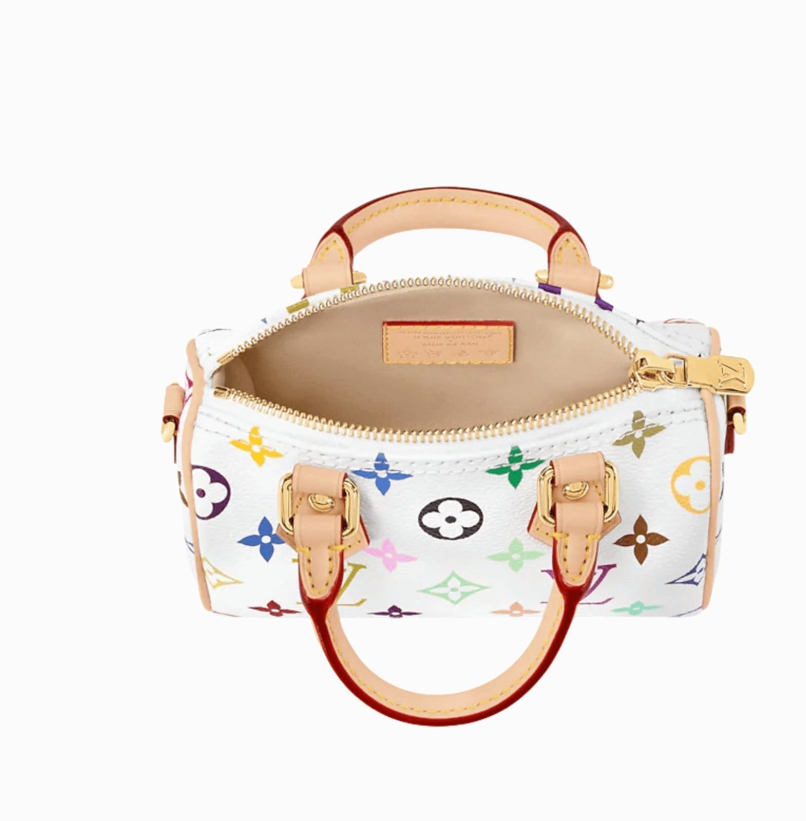 Louis Vuitton Bag | X Takashi Murakami Nano Speedy Multicolor White Canvas